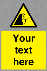 Custom Warning unstable cliff